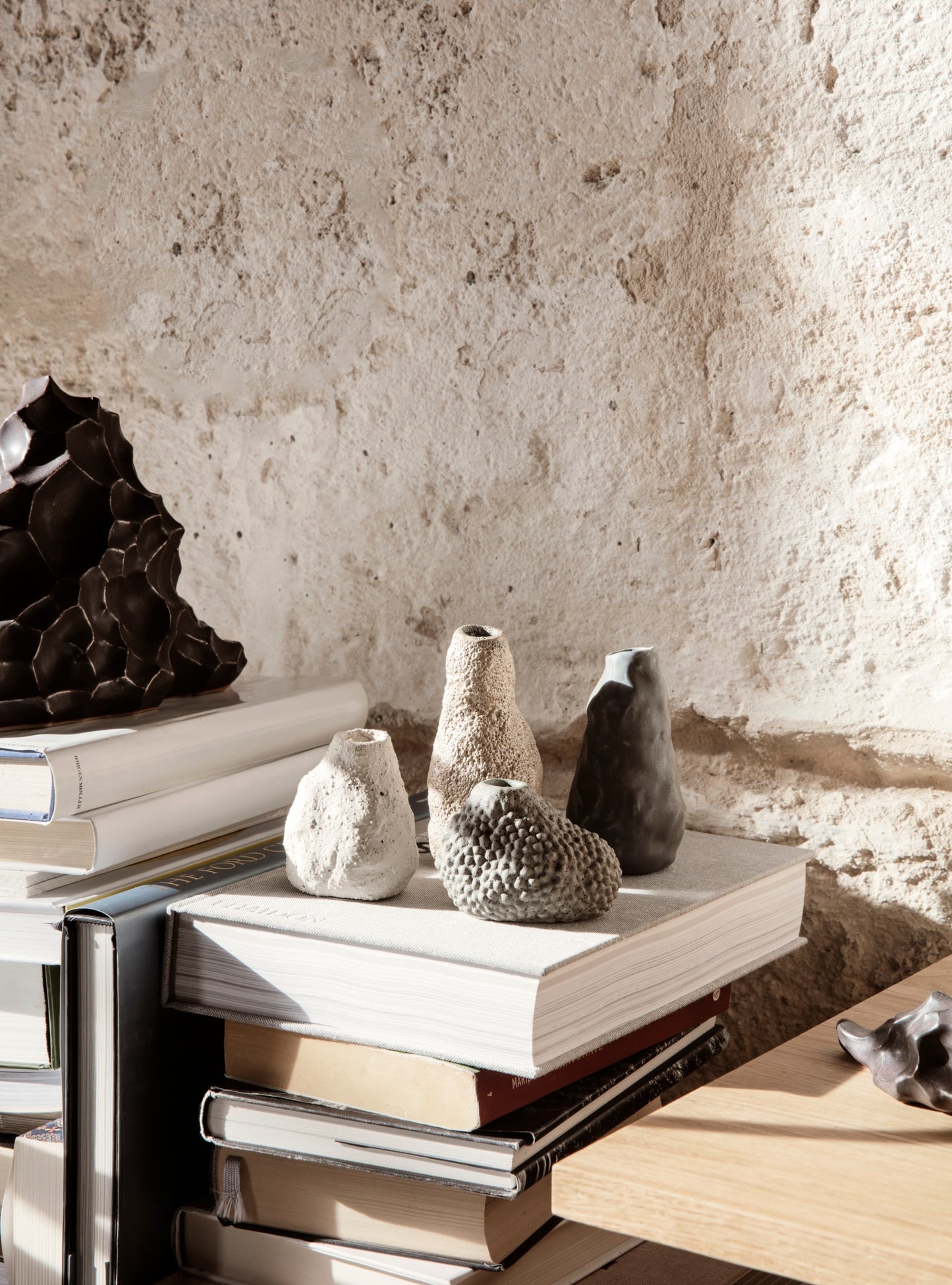 Ferm Living Vulca mini maljakko luonnonvalkoinen
