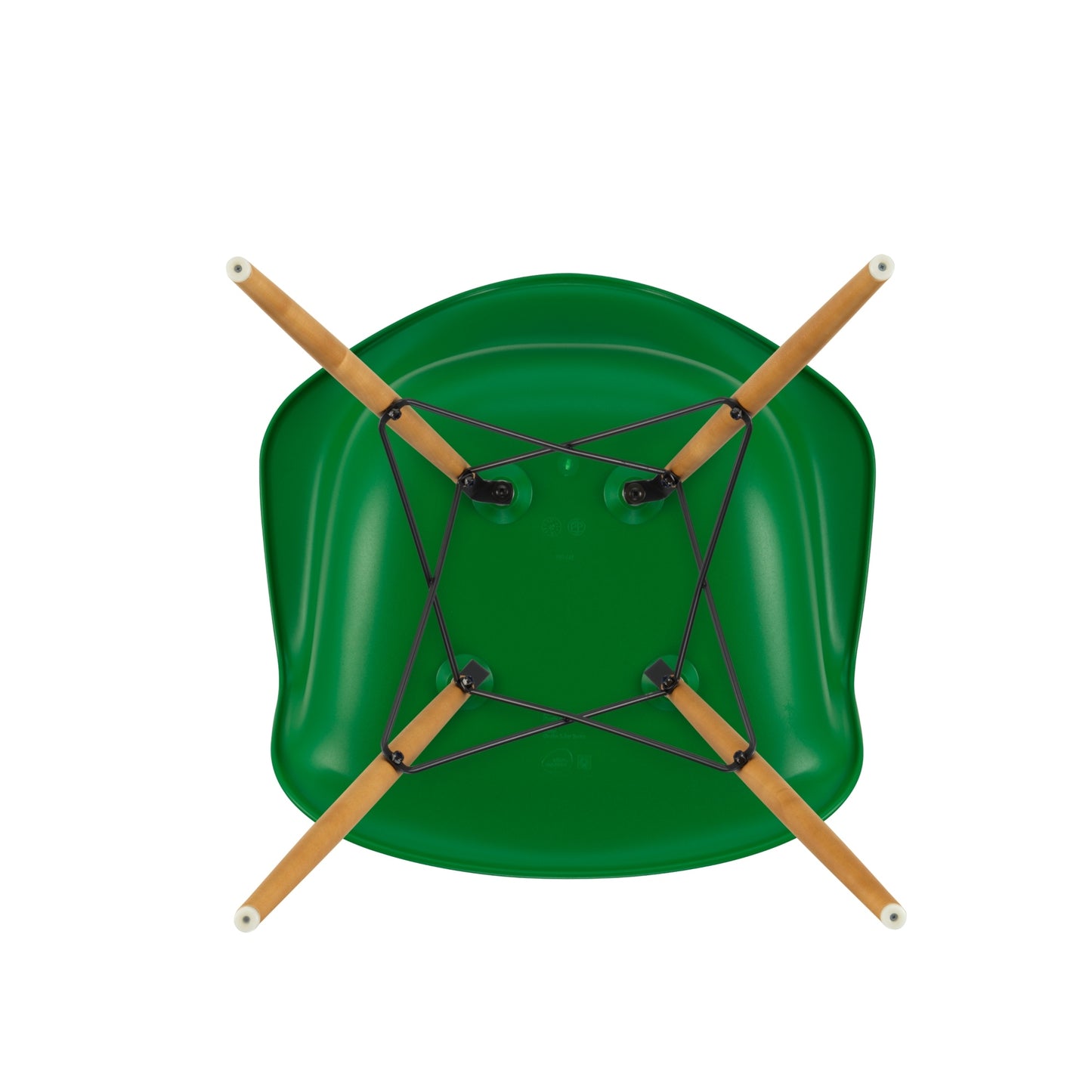 Vitra Eames DAW tuoli vihreä/vaahtera