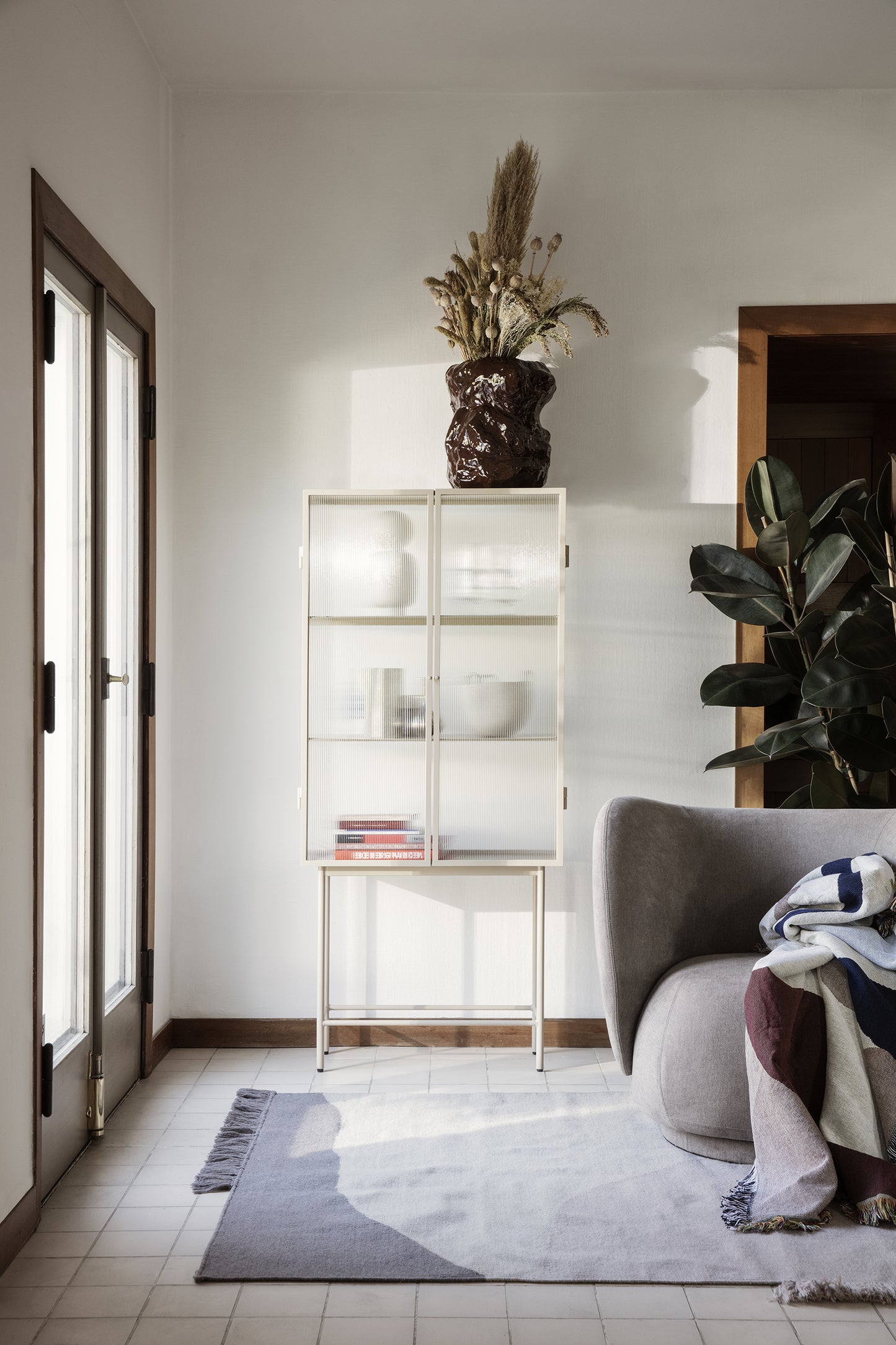 Ferm Living Vista viltti luonnonvalkoinen