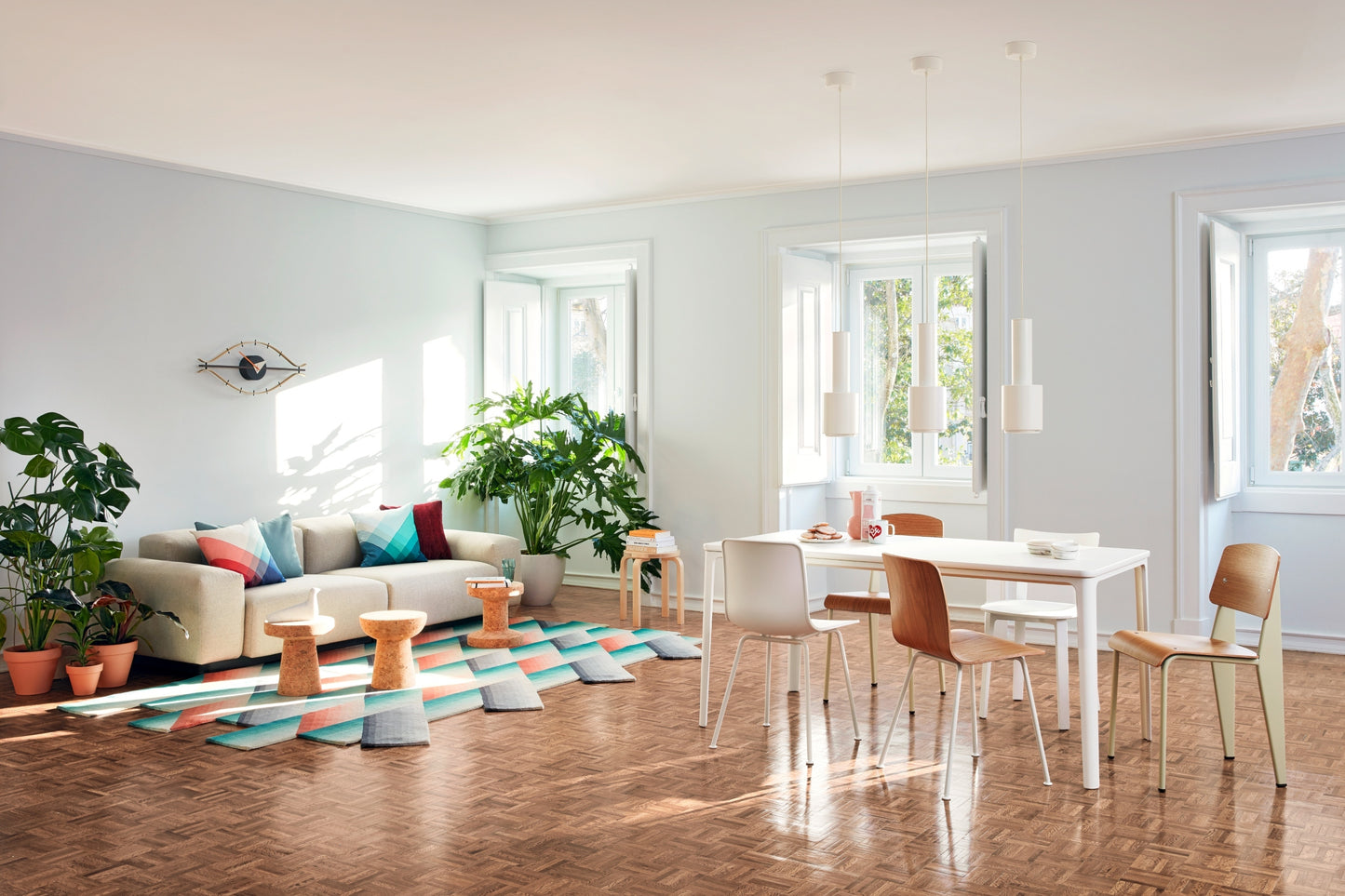 Vitra Herringbone tyyny sininen