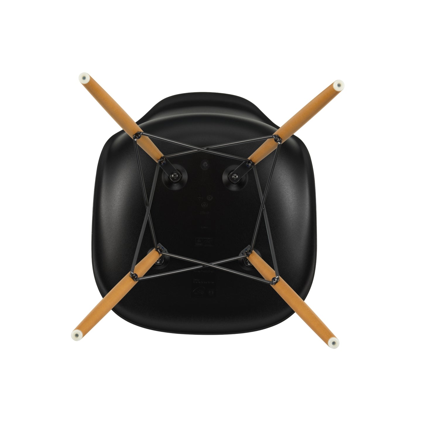 Vitra Eames DSW tuoli musta/vaahtera