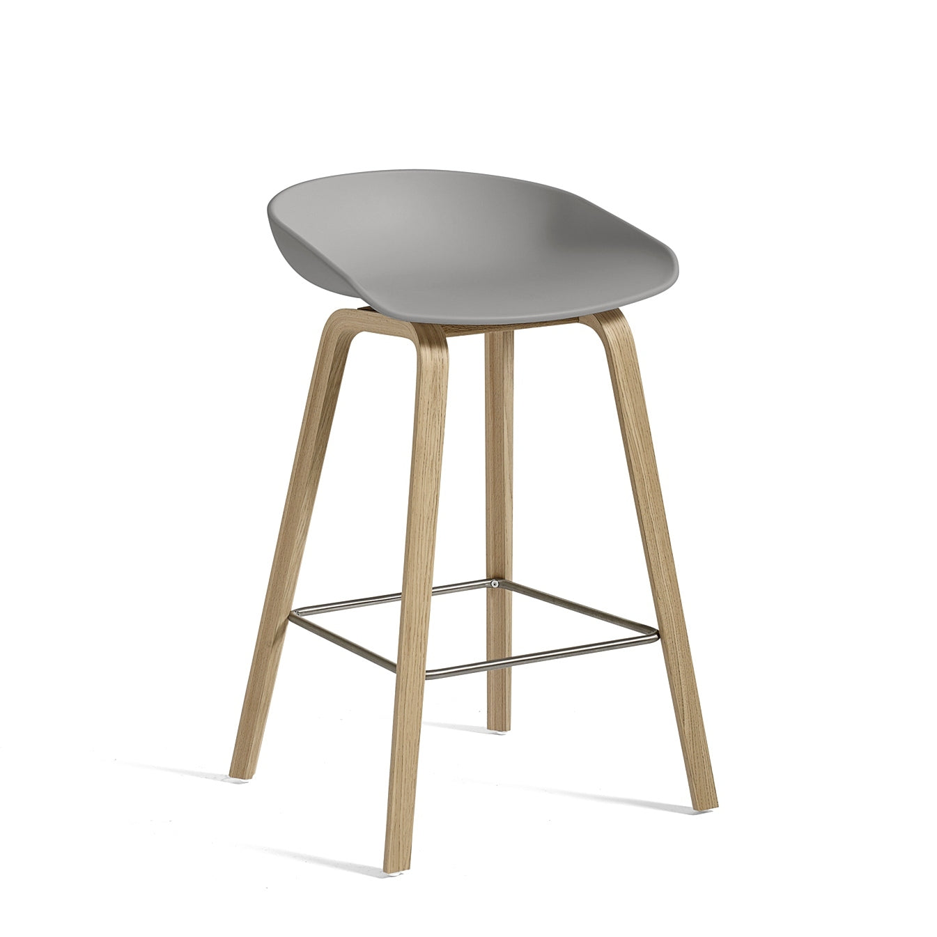 HAY About a Stool AAS32 betoni/lakattu tammi, kromi