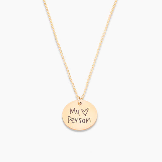 HANDWRITTEN PERSONALIZED DISC NECKLACE