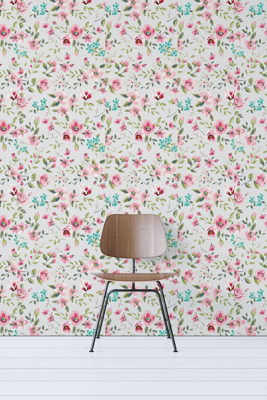 Roses Removable Wallpaper For Kids Room
