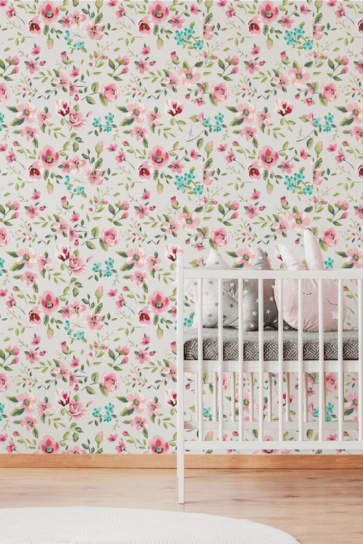 Roses Removable Wallpaper For Kids Room