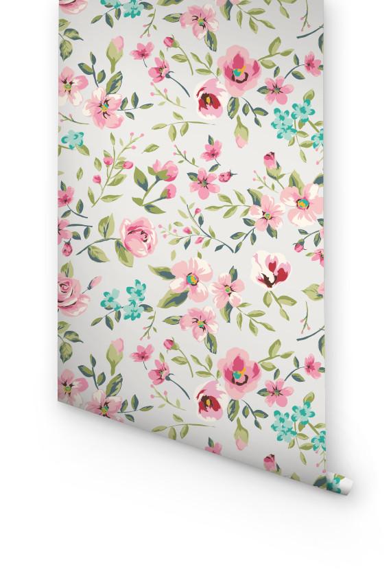 Roses Removable Wallpaper For Kids Room