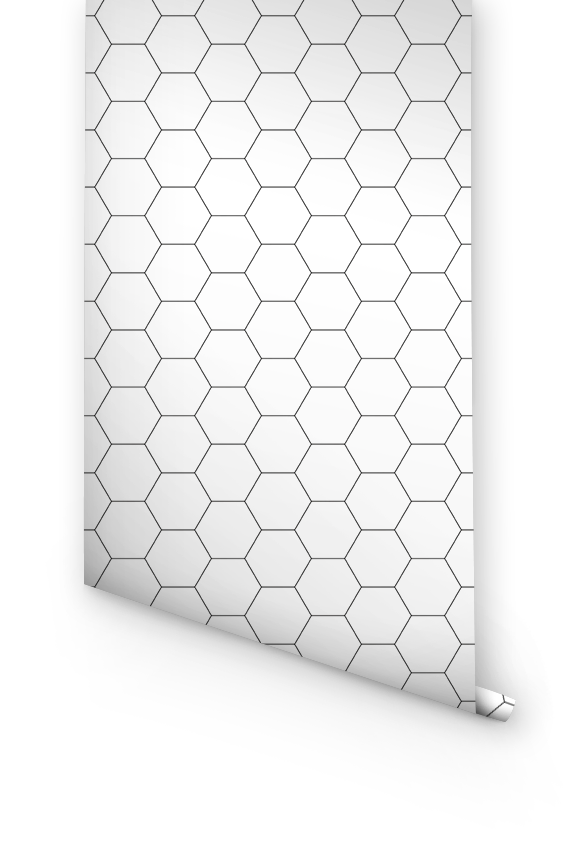 Honeycomb Pattern Removable Wallpaper