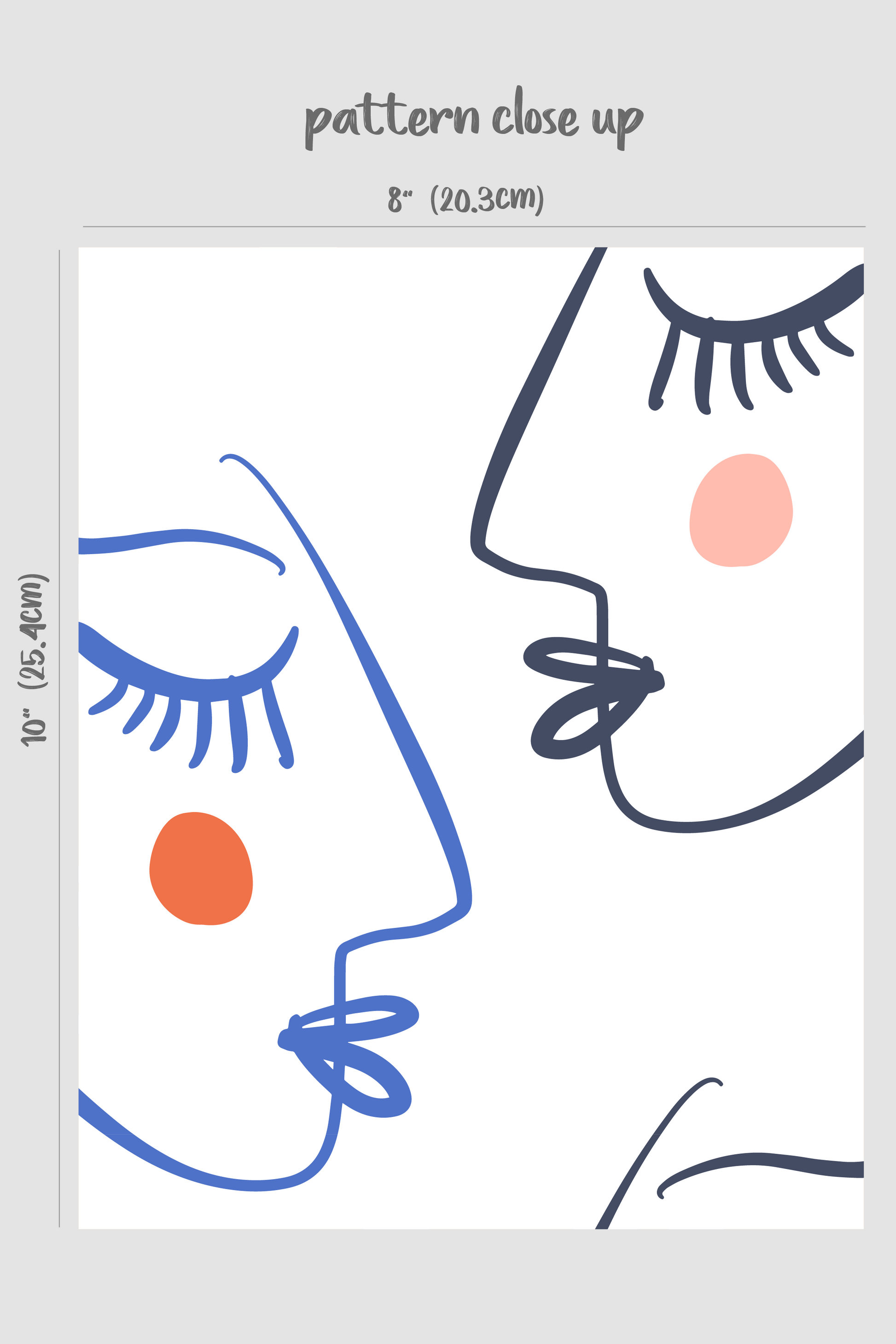 Abstract Faces Removable Wallpaper