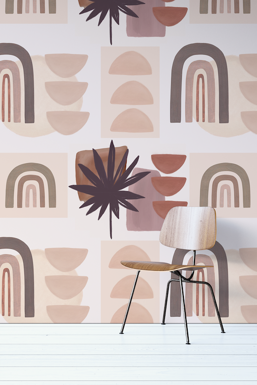 Abstract Shapes Wall Mural