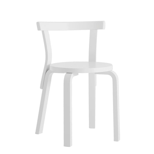 Artek 68 tuoli maalattu valkoinen