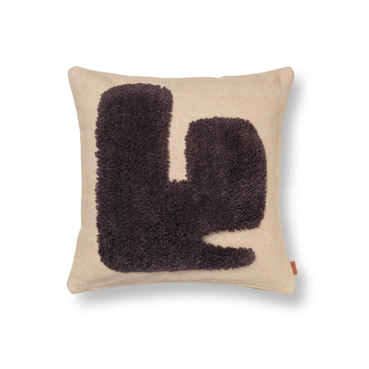Ferm Living Lay tyyny 50x50 hiekka/tummanruskea