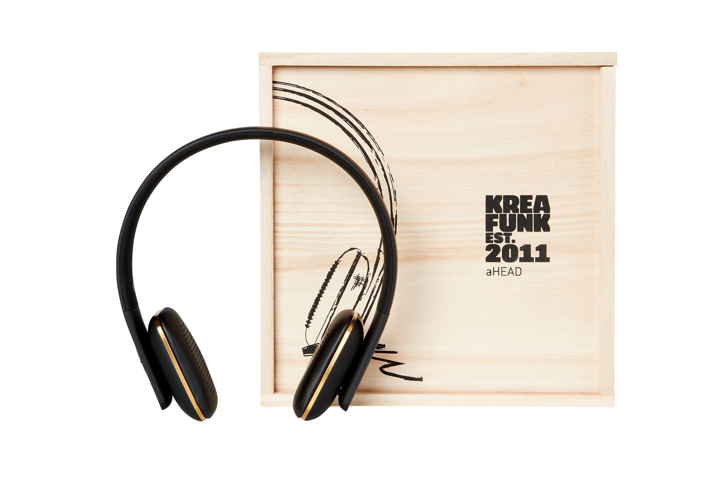 KREAFUNK aHEAD Bluetooth-kuulokkeet musta