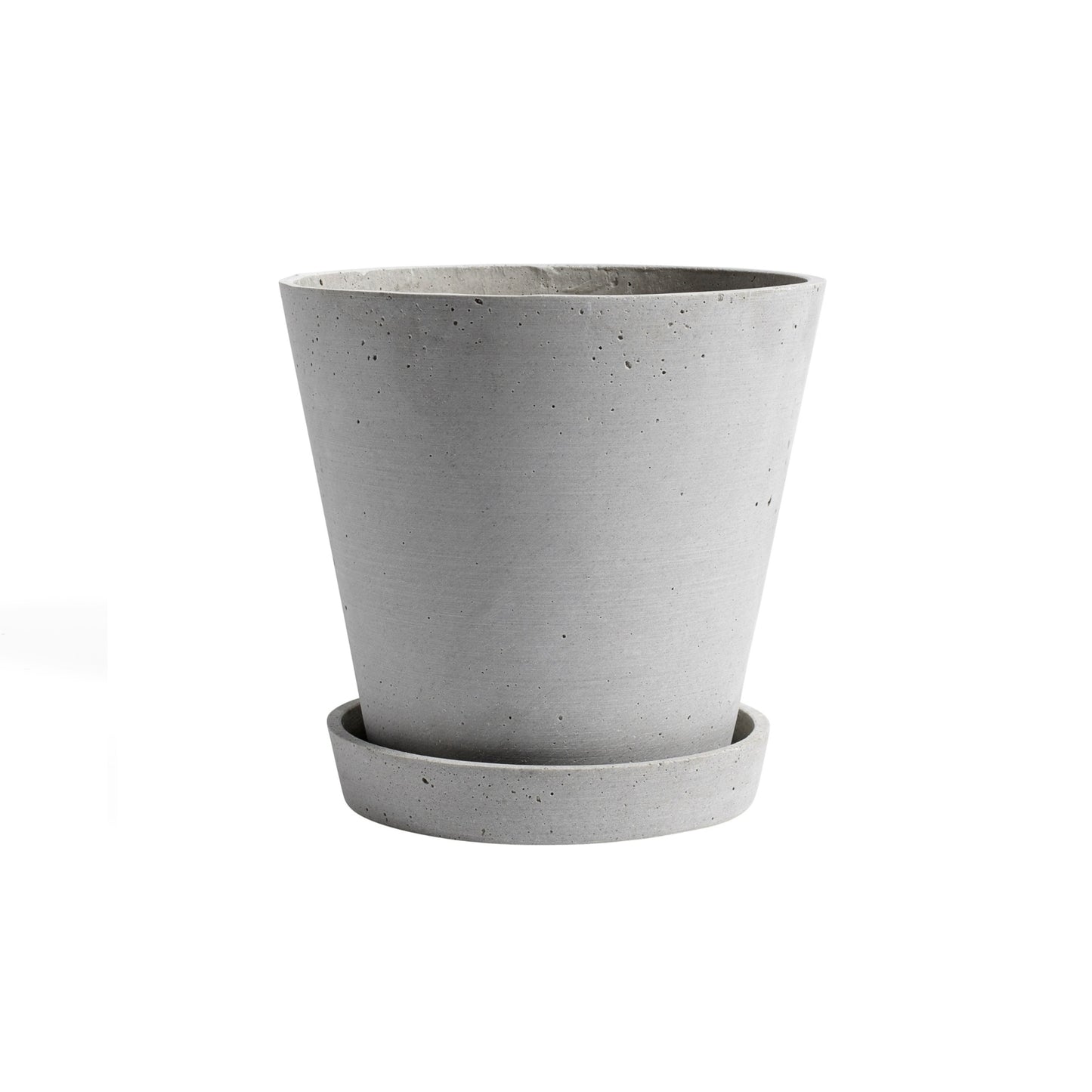 HAY Flowerpot XL ruukku+lautanen harmaa