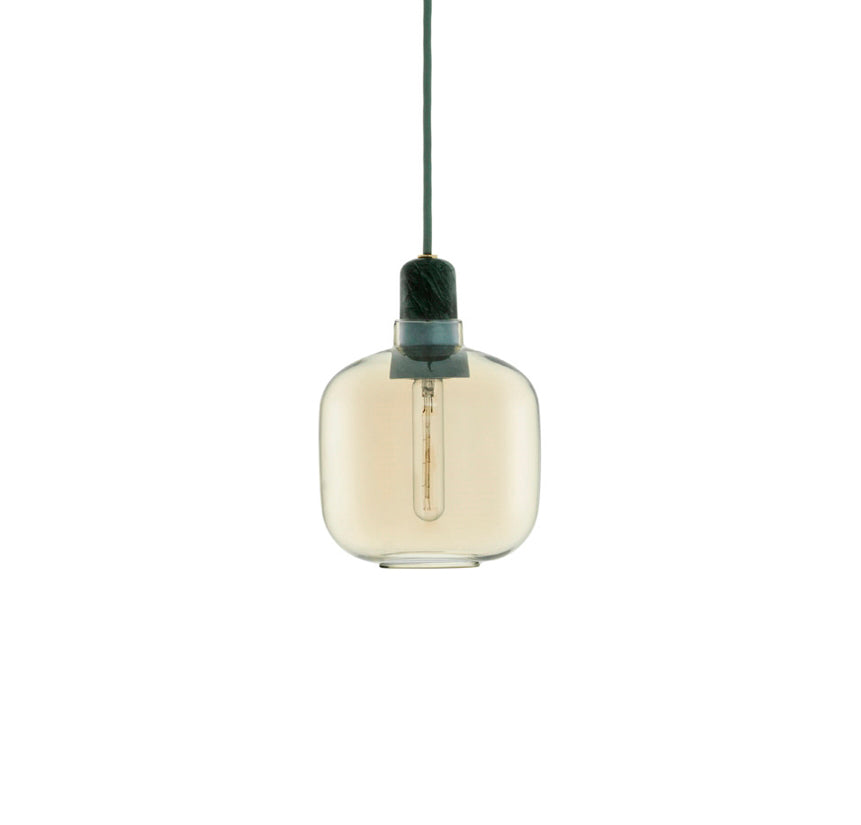 Normann Copenhagen Amp valaisin pieni vihreä/kulta