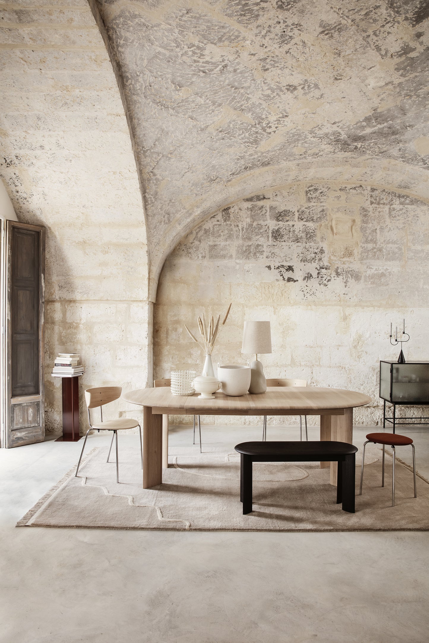 Ferm Living Bevel jatkettava pöytä 117-217cm tammi