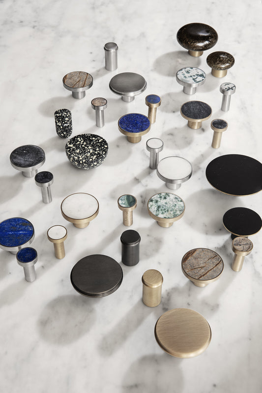 Ferm Living Hook Stone ripustin marmori/teräs pieni
