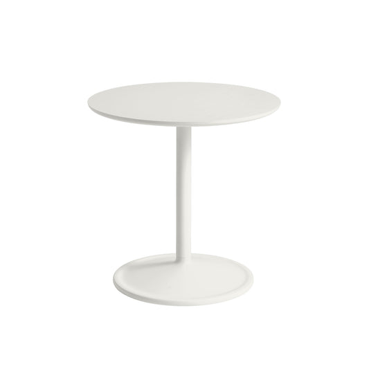 Muuto Soft sivupöytä Ø48 korkea luonnonvalkoinen