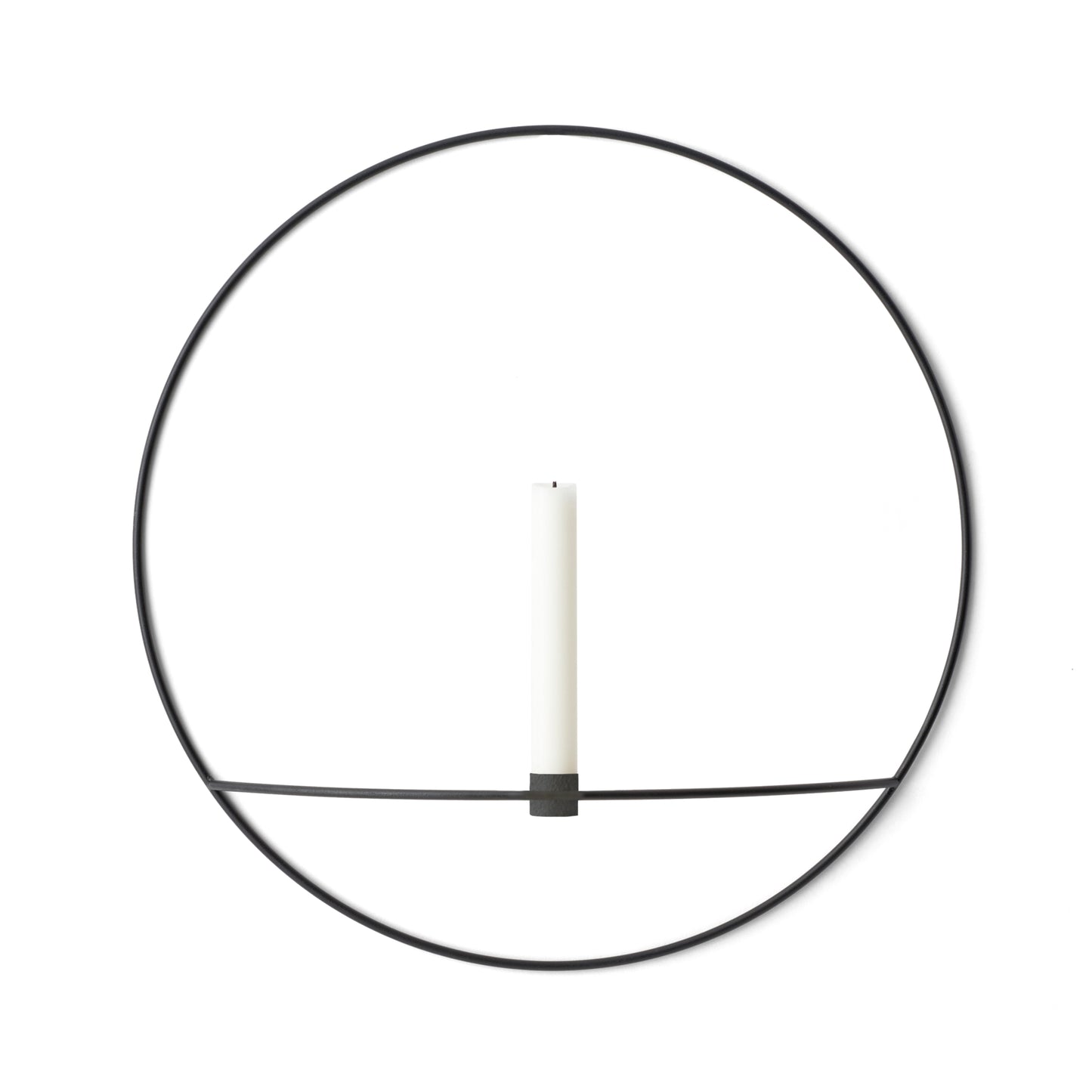 Menu POV Circle L seinäkynttelikkö musta