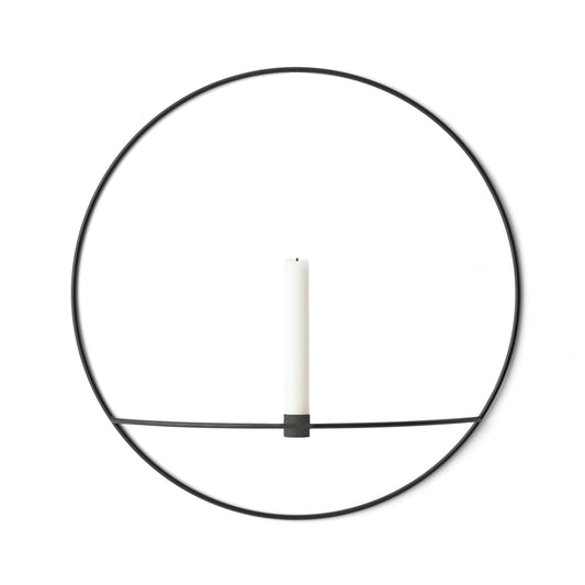 Menu POV Circle L seinäkynttelikkö musta