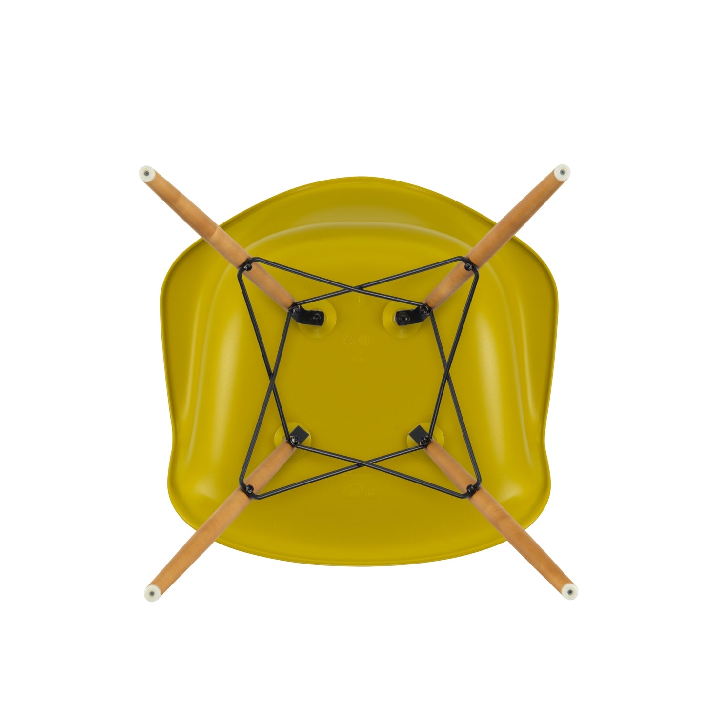 Vitra Eames DAW tuoli sinapinkeltainen/vaahtera