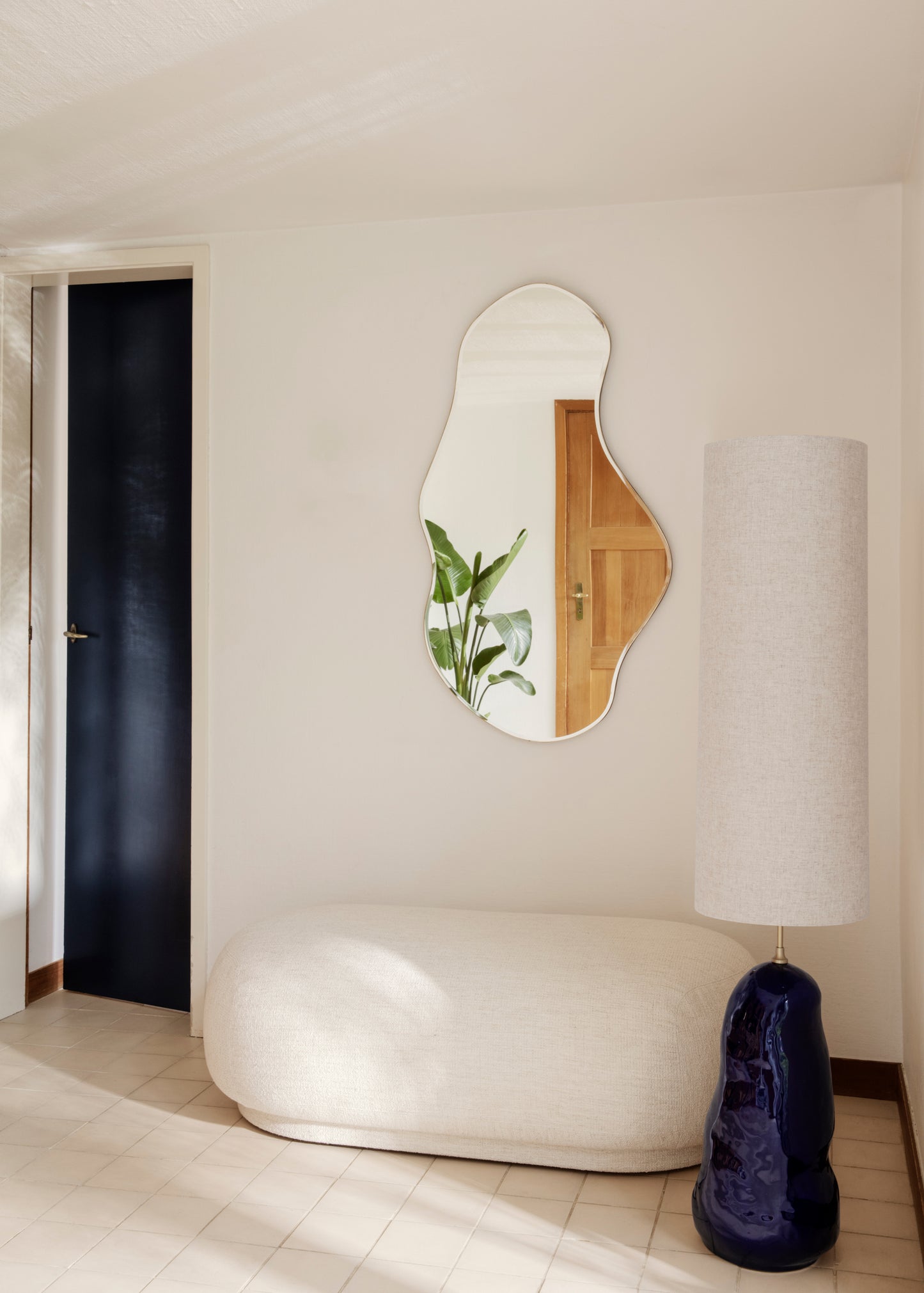 Ferm Living Pond L peili messinki