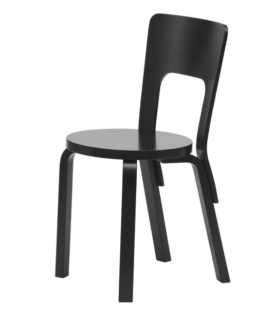Artek 66 tuoli maalattu musta