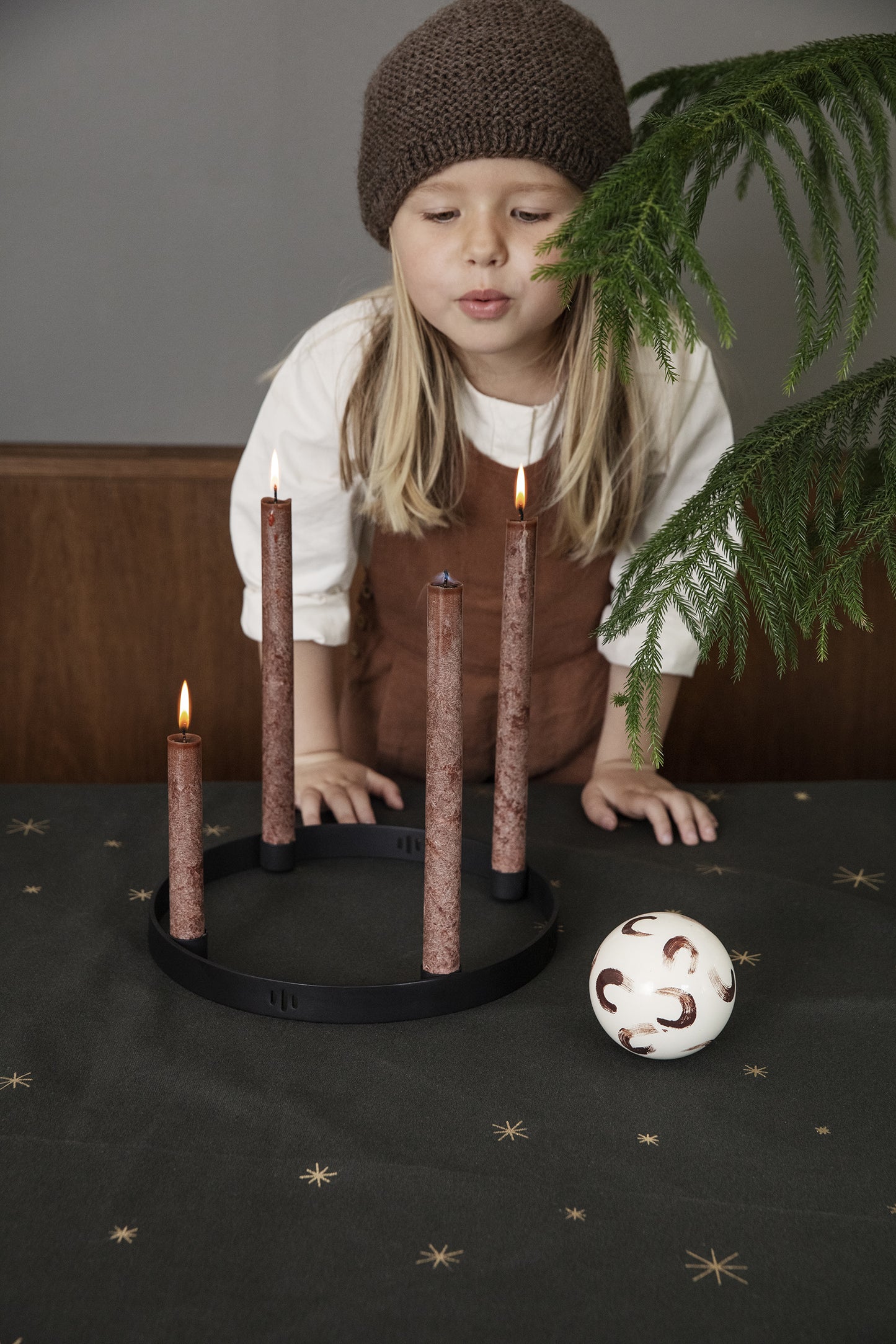 Ferm Living joulupallo 4kpl vihreä