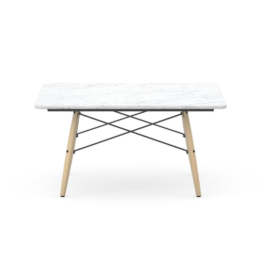 Vitra Eames sohvapöytä 76x76 saarni/valkoinen marmori