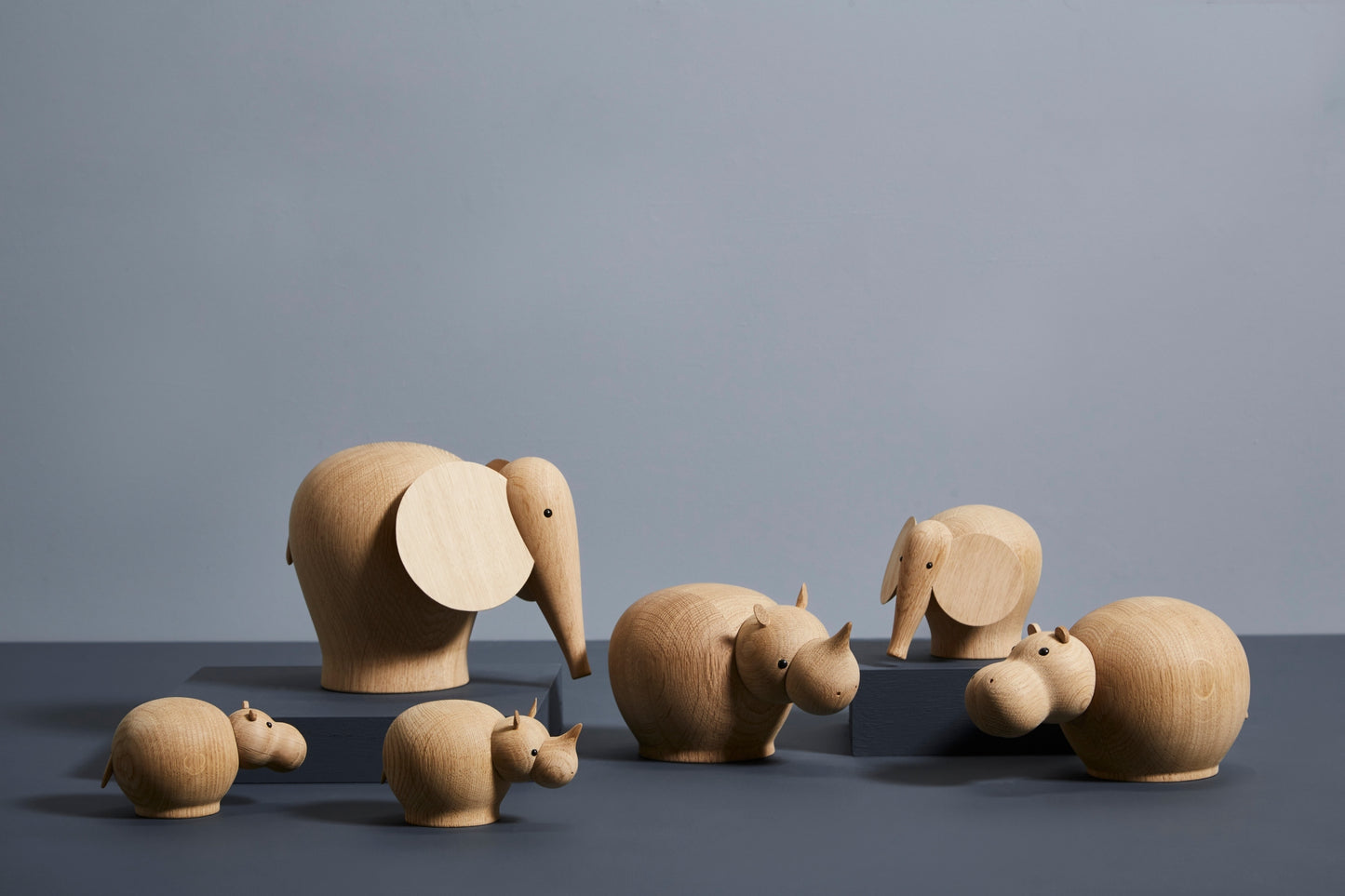 WOUD Hibo Hippopotamus medium tammi