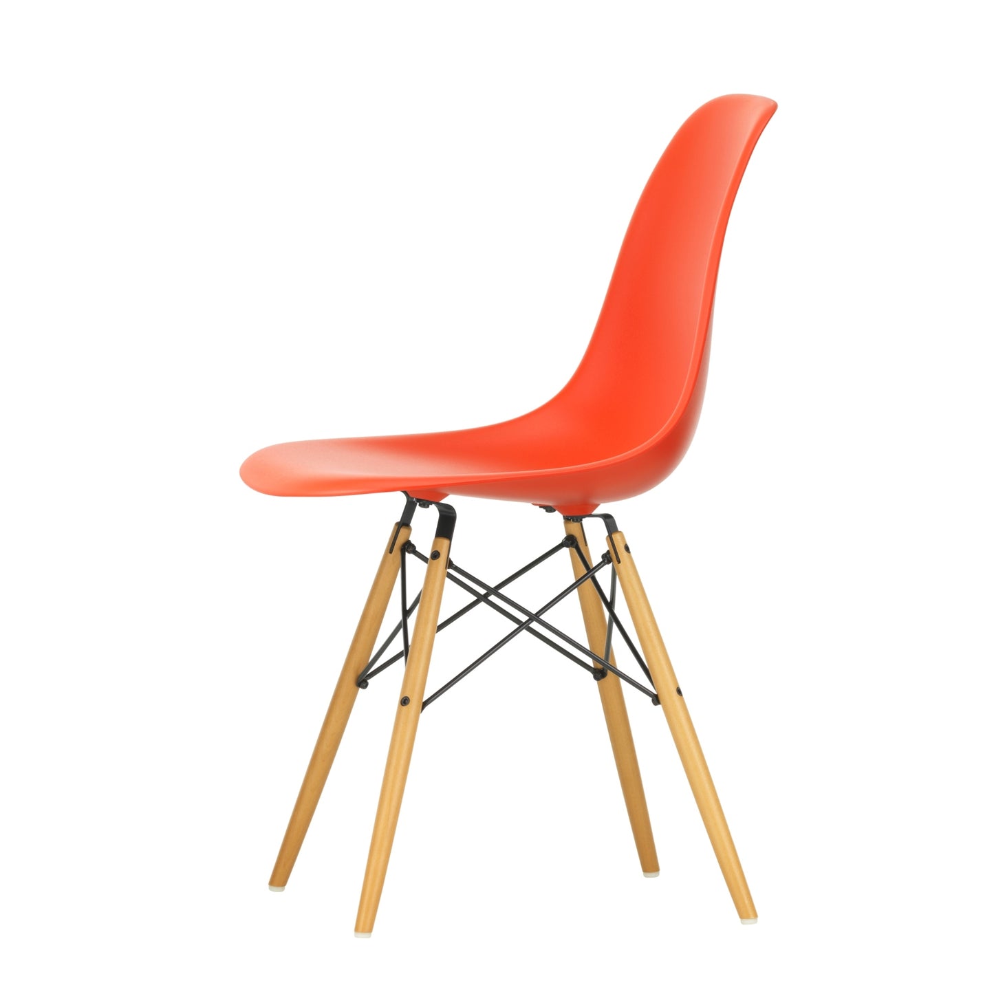 Vitra Eames DSW tuoli punainen/vaahtera