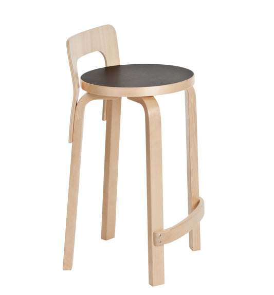 Artek K65 työtuoli musta linoleum