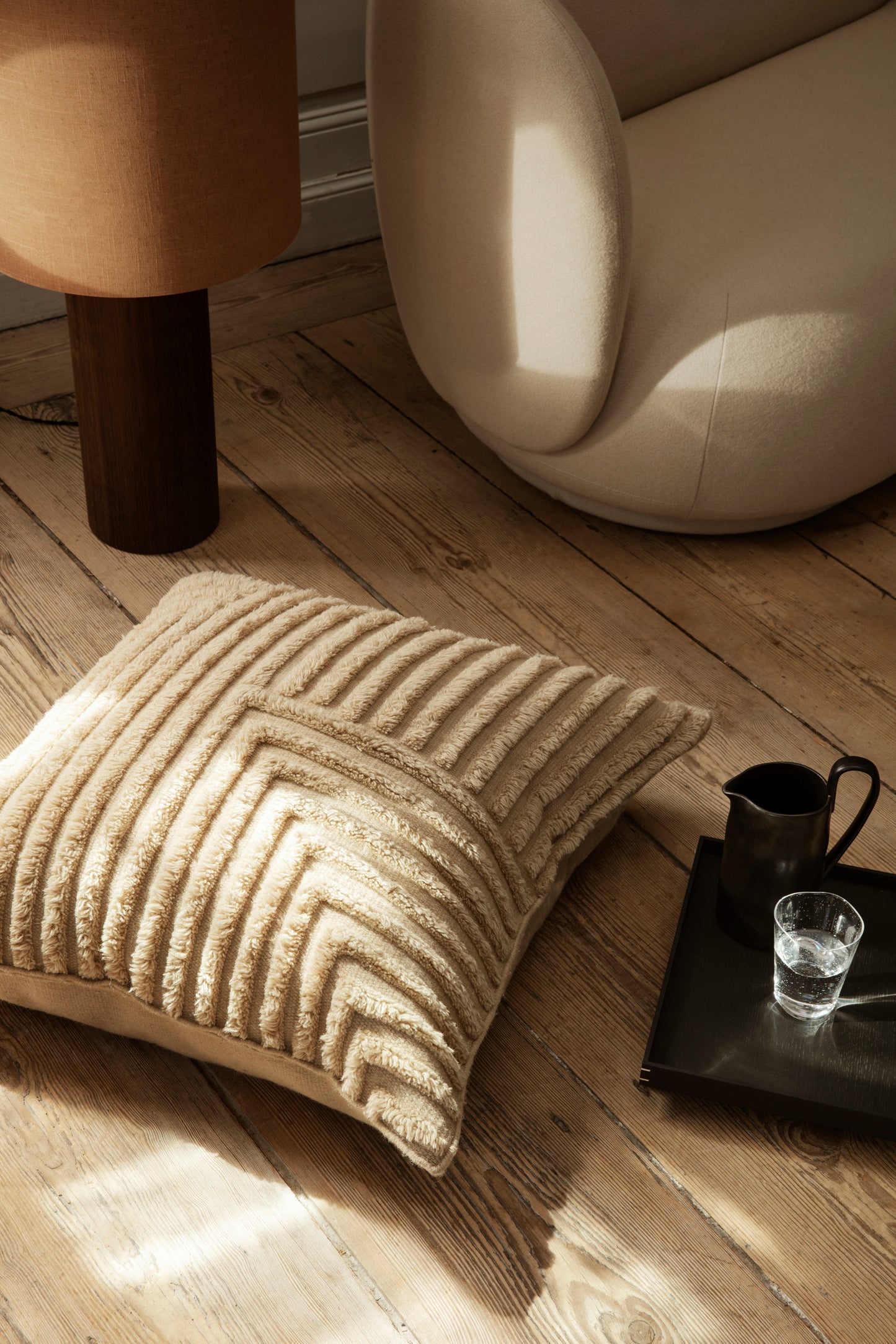Ferm Living Crease villatyyny 50x50 hiekka