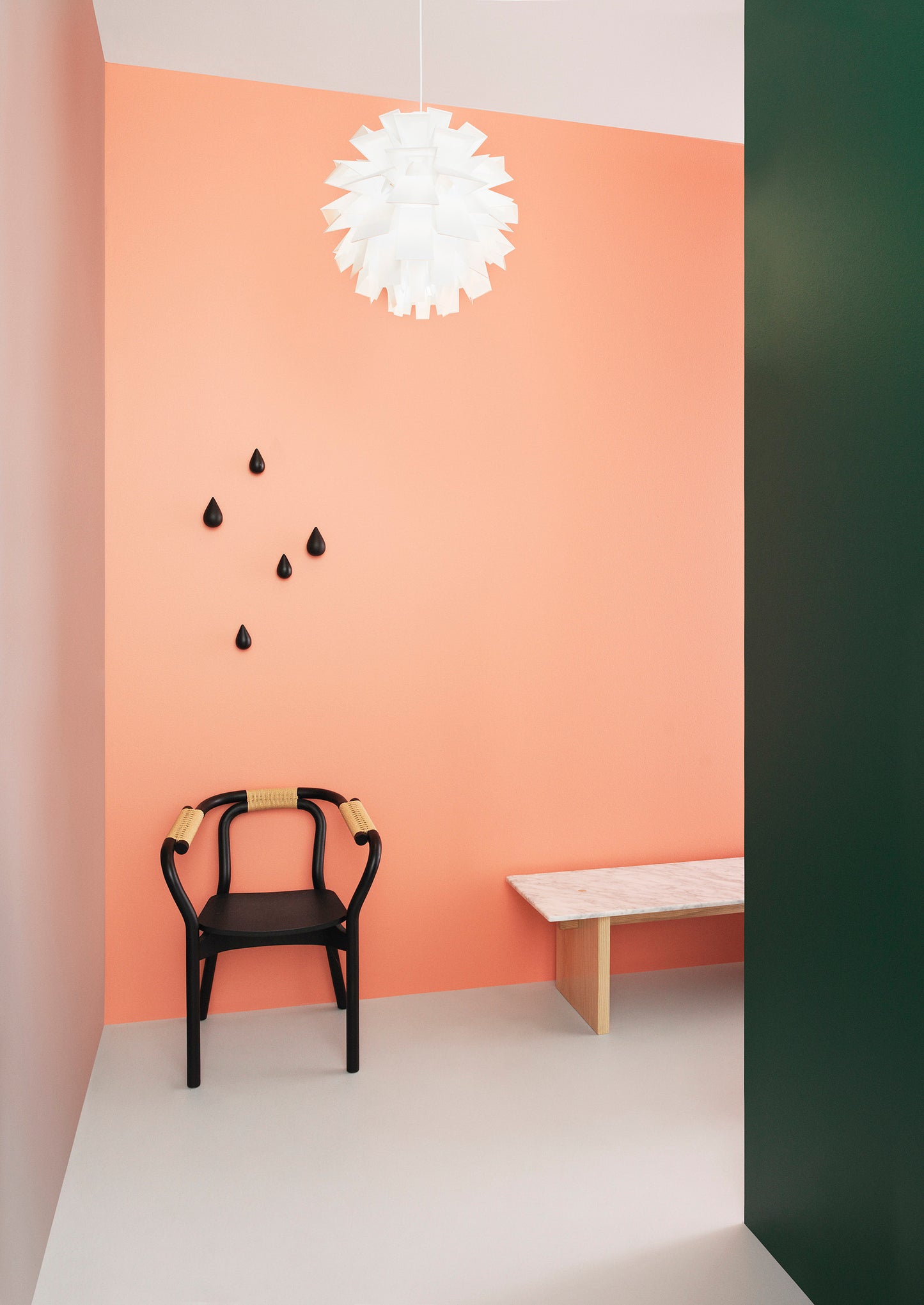 Normann Copenhagen Dropit ripustin S 2kpl valkoinen