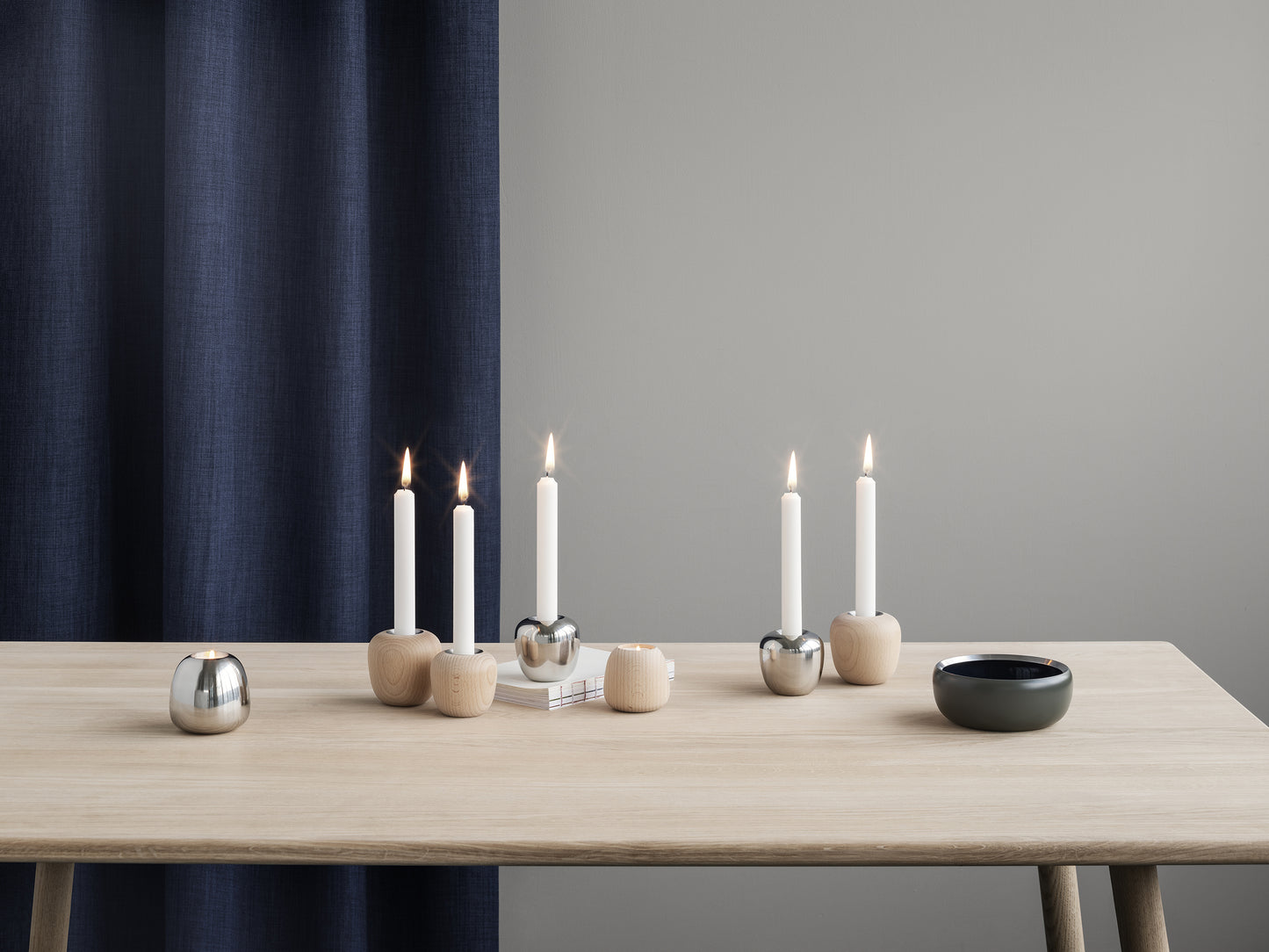 Stelton Ora kynttilänjalka pieni teräs