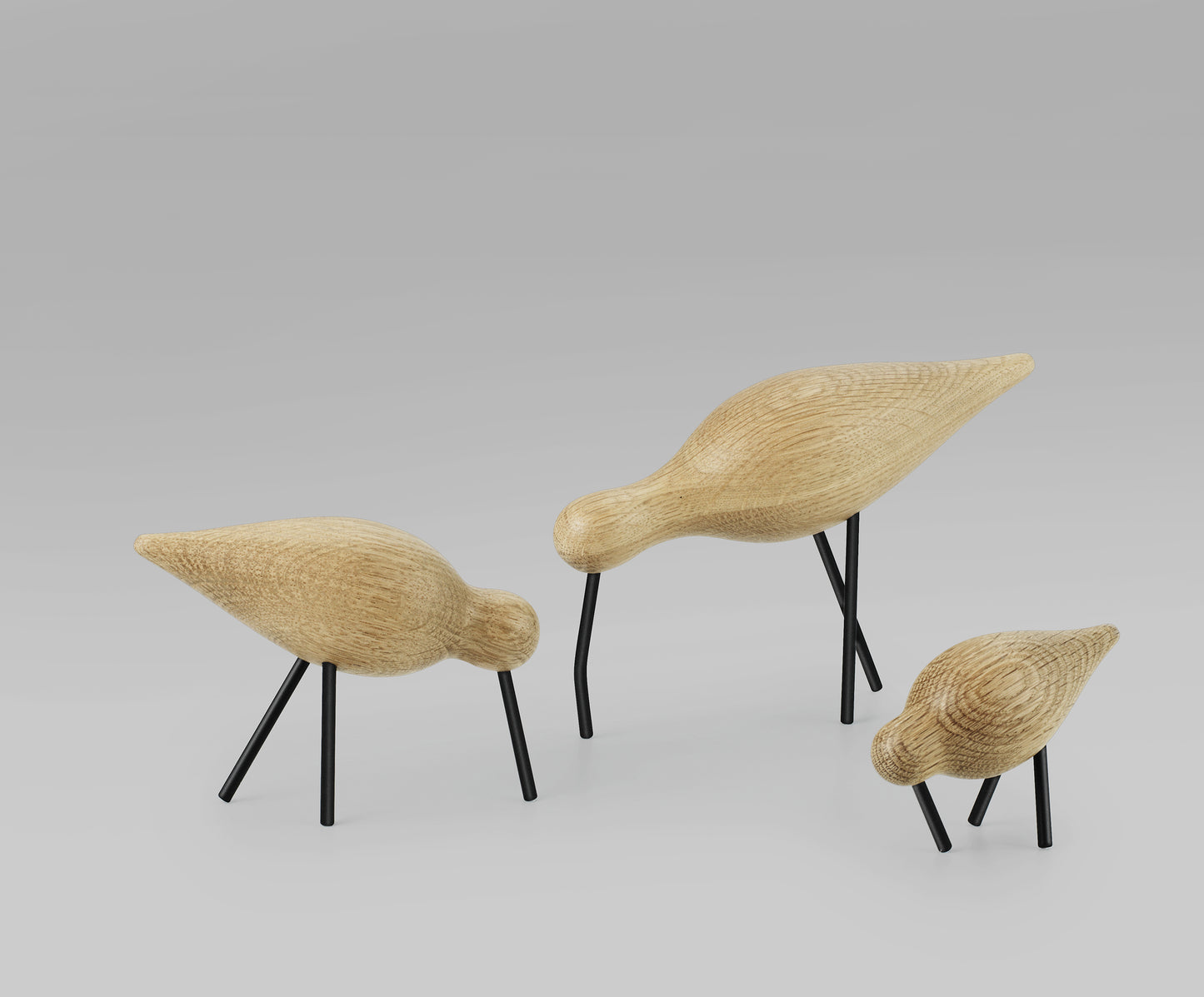 Normann Copenhagen Shorebird M tammi/musta metalli