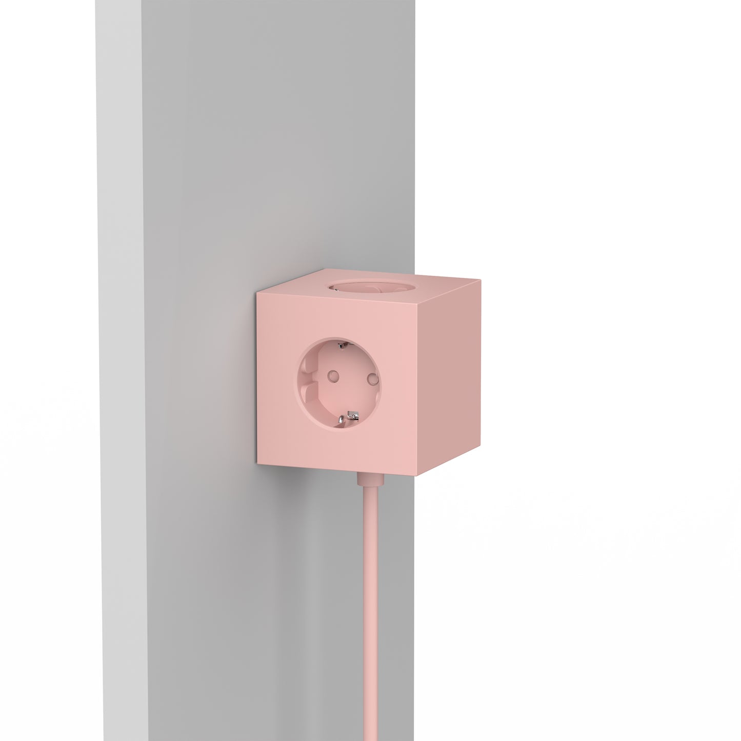 Avolt Square 1 USB jatkojohto vaaleanpunainen