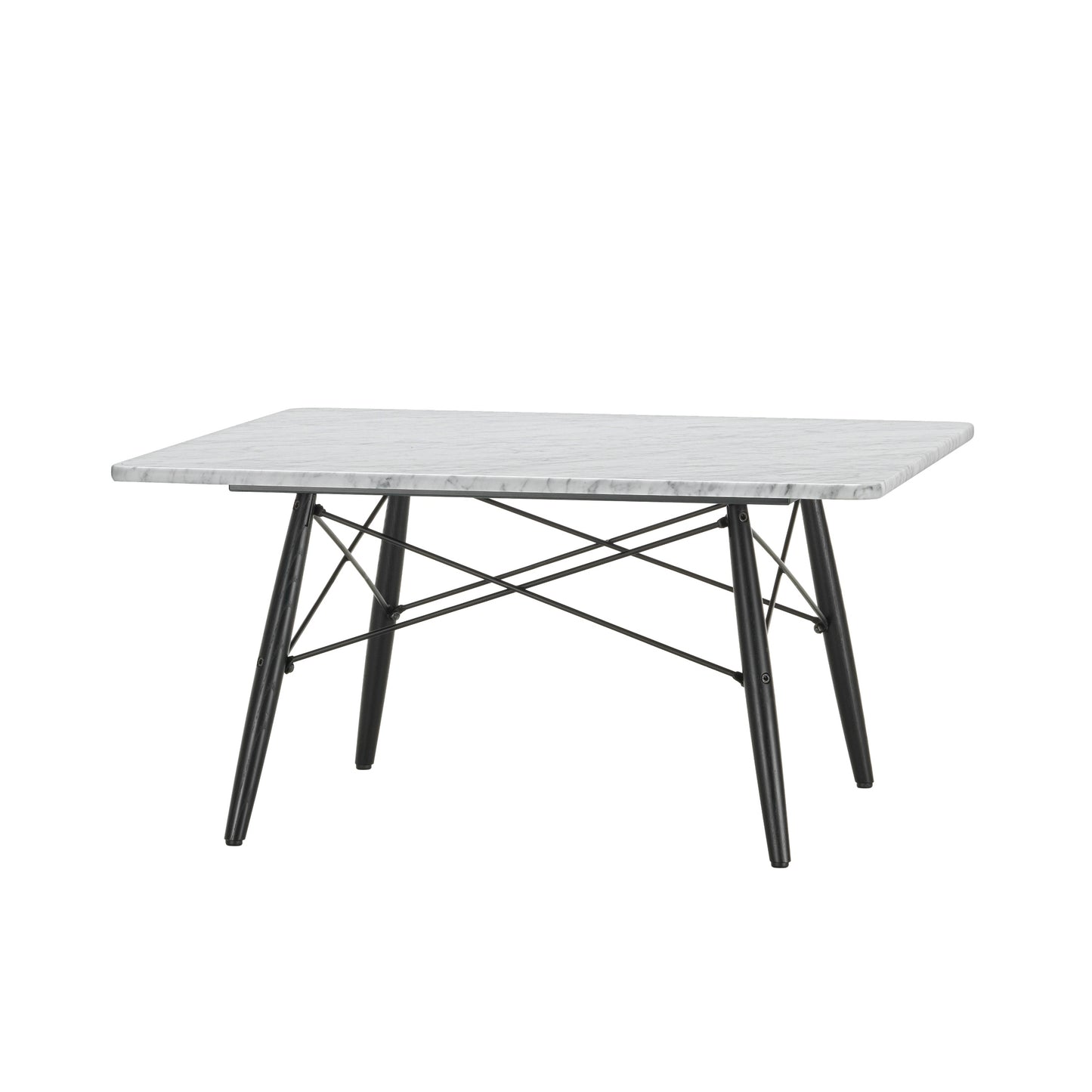 Vitra Eames sohvapöytä 76x76 musta/valkoinen marmori