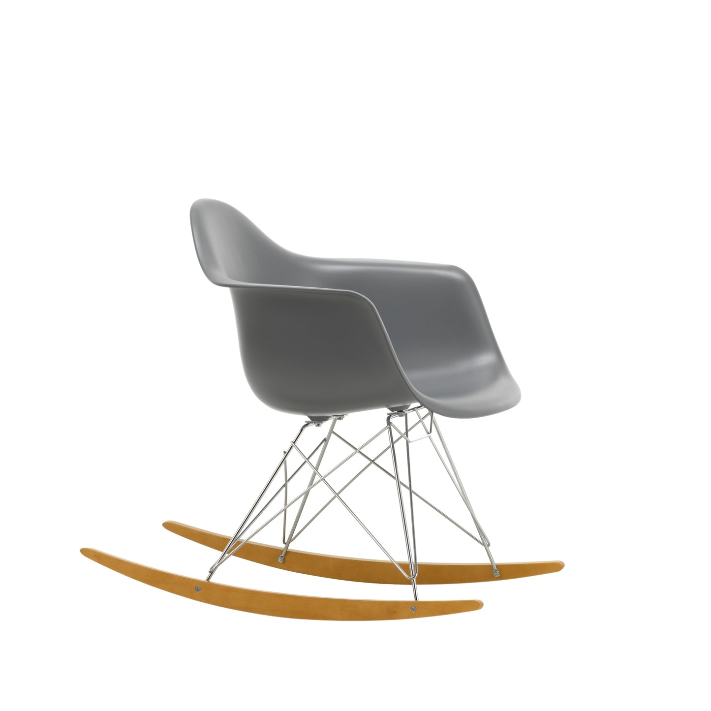 Vitra Eames RAR keinutuoli graniitinharmaa/vaahtera