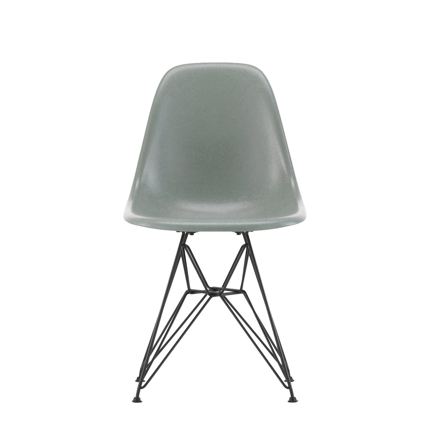 Vitra Eames DSR Fiberglass musta/sea foam green