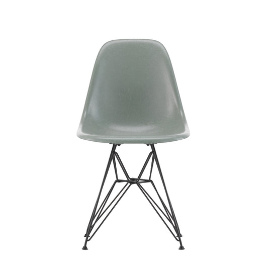 Vitra Eames DSR Fiberglass musta/sea foam green