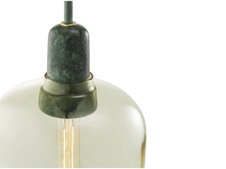 Normann Copenhagen Amp valaisin pieni vihreä/kulta