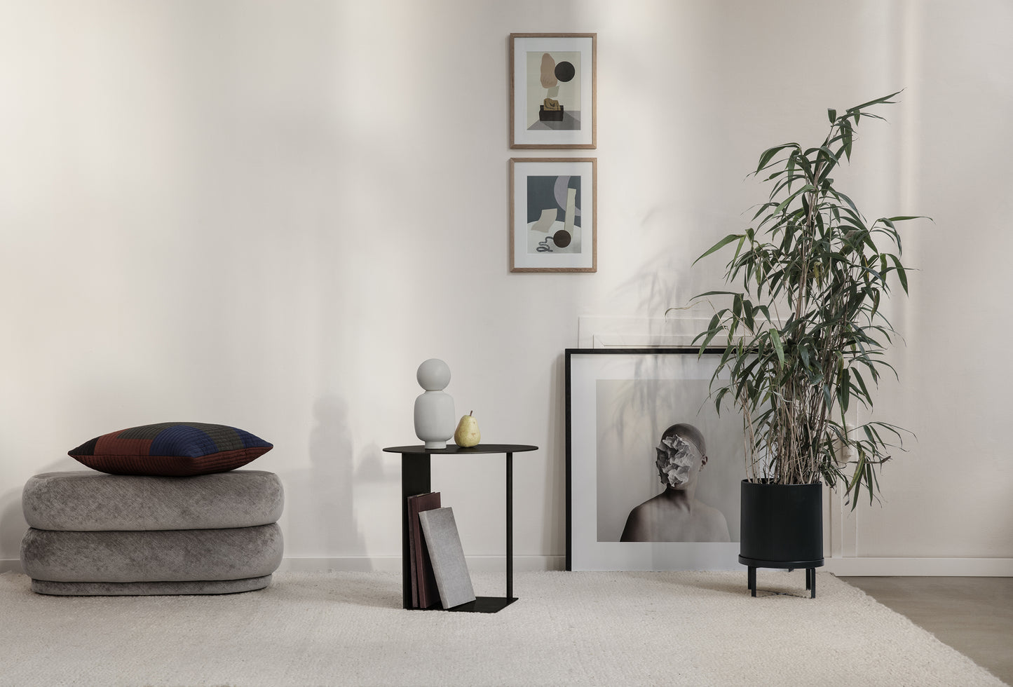 Ferm Living Bau ruukku iso tummanvihreä