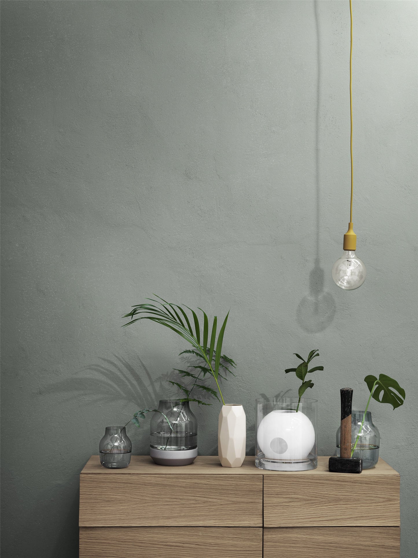 Muuto Silent maljakko harmaa