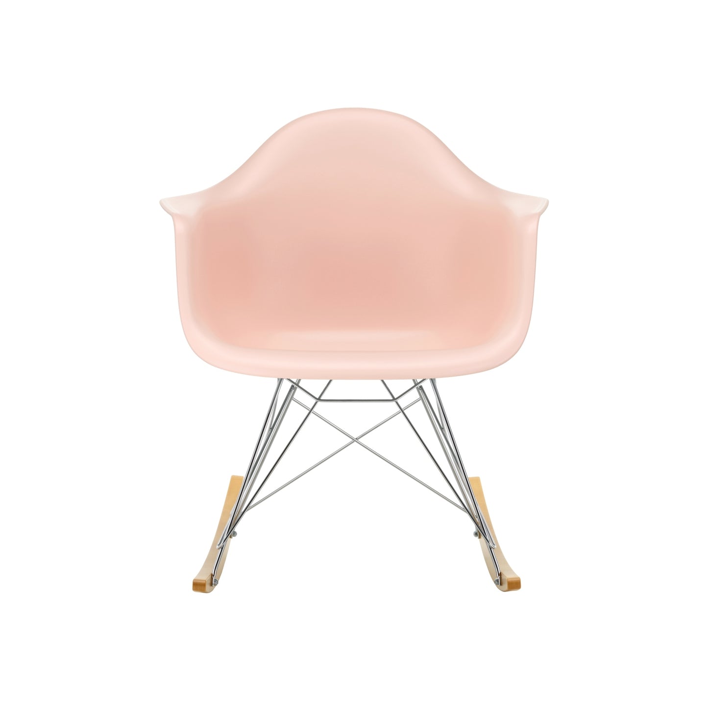 Vitra Eames RAR keinutuoli roosa/vaahtera