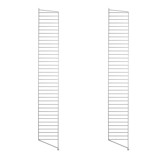 String System lattiapaneeli 200x30 musta 2kpl