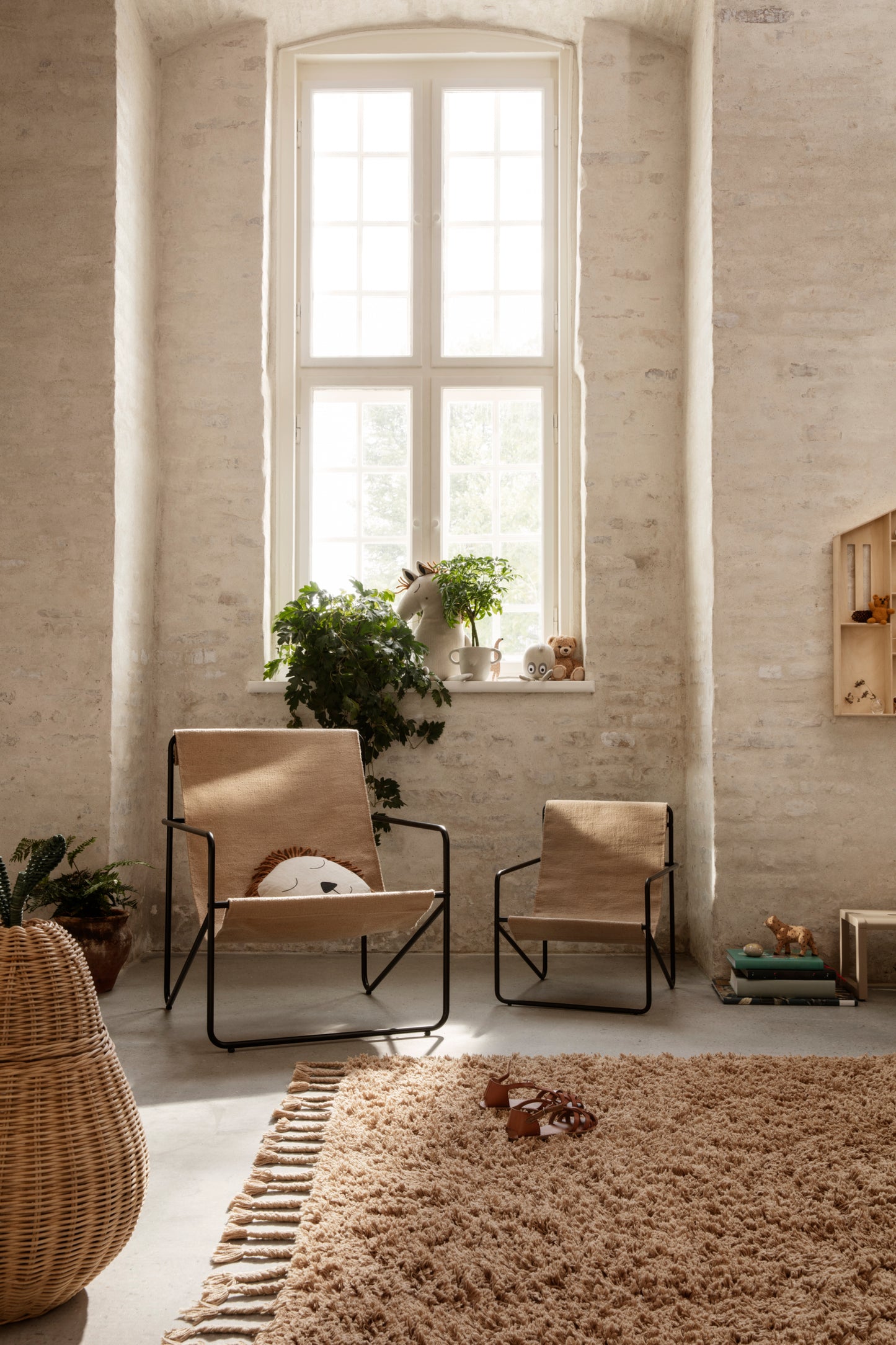 Ferm Living Amass matto 140x140 hiekka