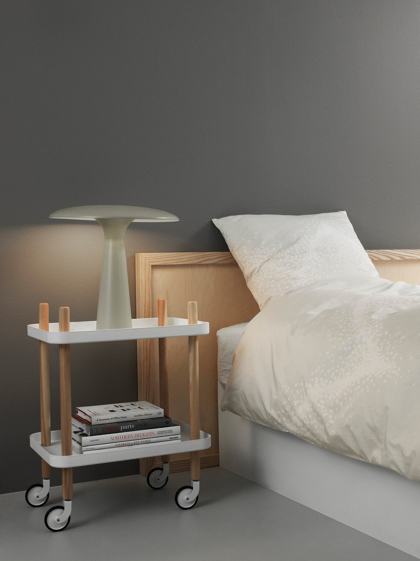 Normann Copenhagen Block tarjoiluvaunu valkoinen