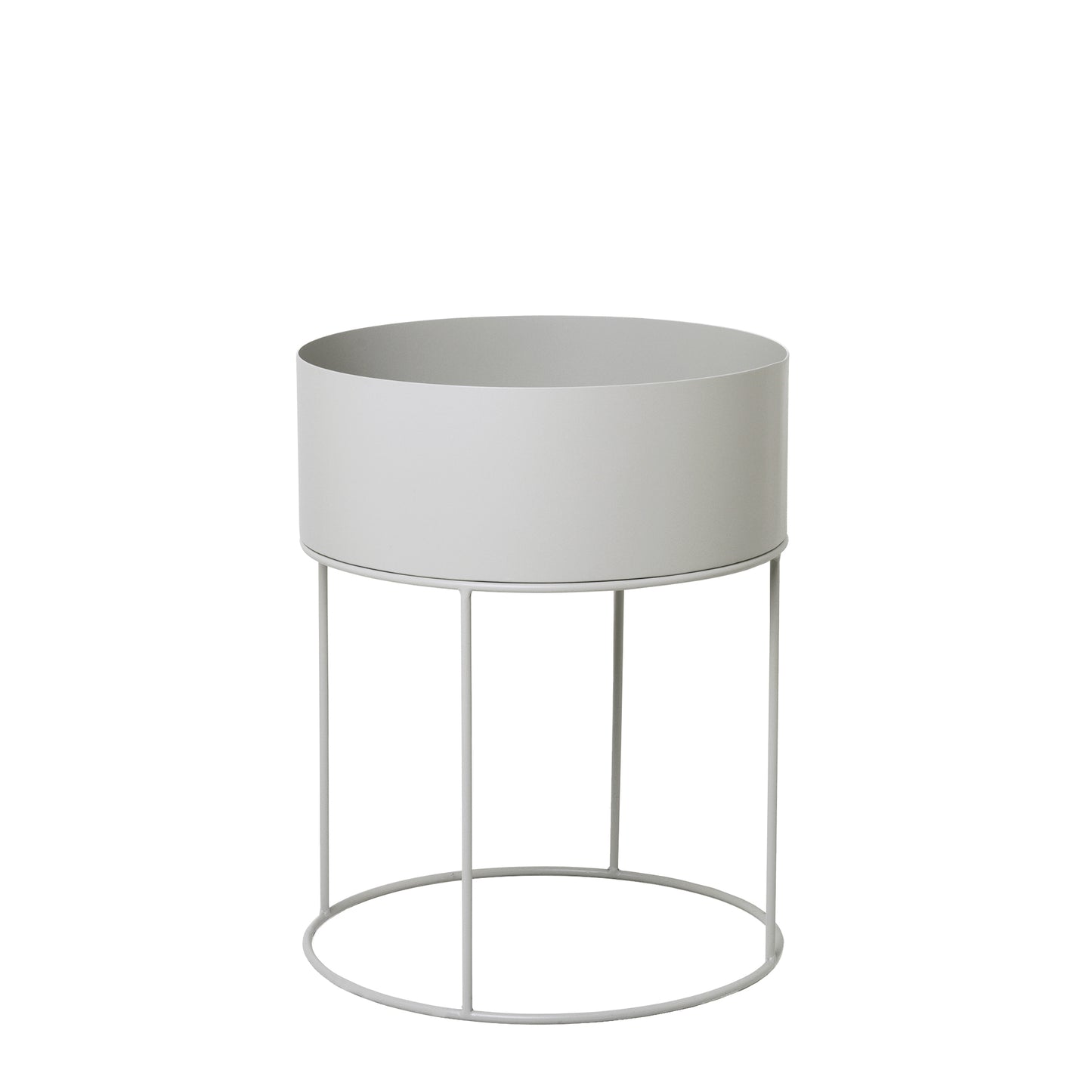 Ferm Living Plant box pyöreä vaaleanharmaa