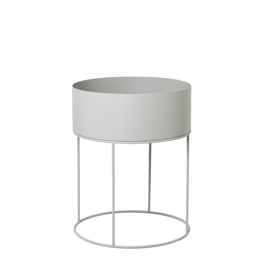 Ferm Living Plant box pyöreä vaaleanharmaa