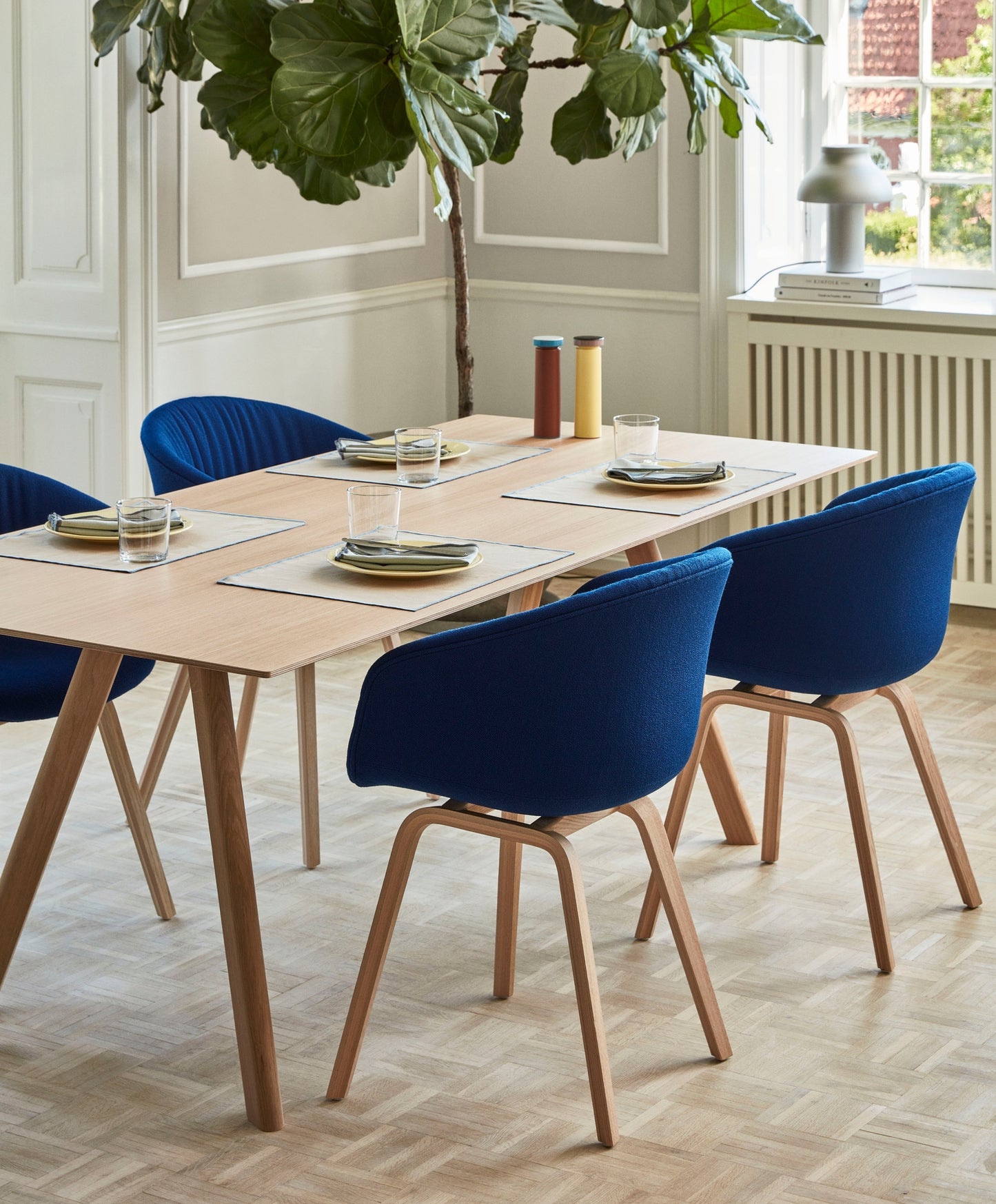 HAY CPH30 jatkettava pöytä 160x80 lakattu tammi